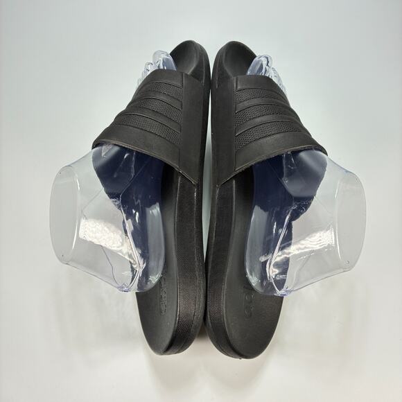 Adidas Adilette Comfort Slides Black Casual Slip On Sandals S82137 Mens Size 10 - Picture 7 of 9